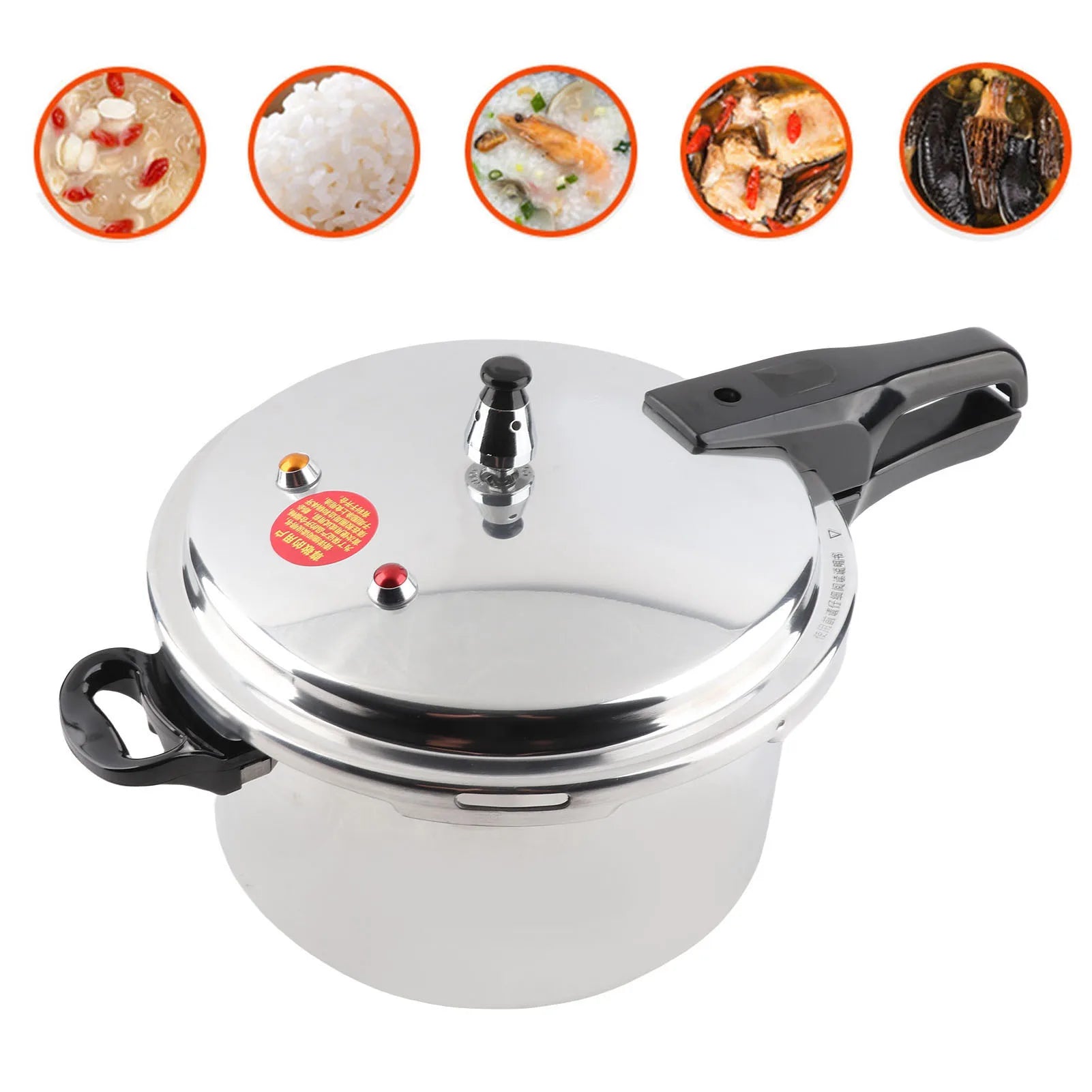 Aluminium Alloy Pressure Cooker Explosion Proof Large Capacity Pressure Canning Pot Cooker
